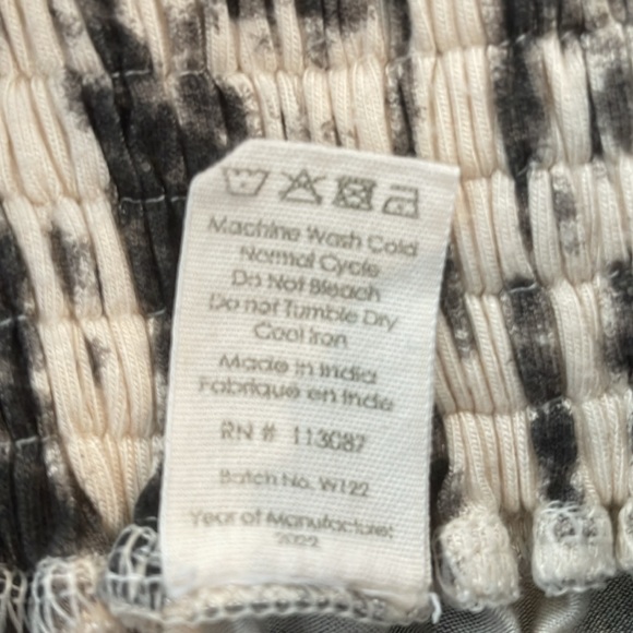 Kate Quinn | The Woods| smocked waist tie dye jersey knit pull on skirt large - Picture 6 of 6